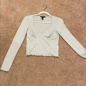 light blue long sleeve FOREVER21